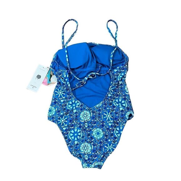 NWT RHODE Blue Zinnia One Piece Swimsuit, Size S - Picture 5 of 12